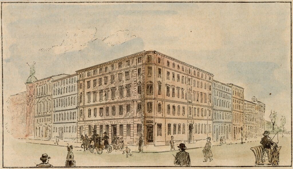 Drottningens sjukhem, Gråbergsgatan (senare Upplandsgatan), Stockholm.